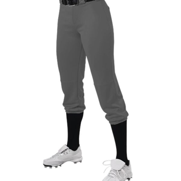 Girls' Premium Fastpitch Softball Pants with Belt Loops Thumbnail