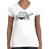 Women's Fine Jersey V-Neck Tee Thumbnail