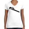 Women's Fine Jersey V-Neck Tee Thumbnail