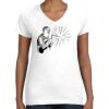 Women's Fine Jersey V-Neck Tee Thumbnail