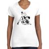 Women's Fine Jersey V-Neck Tee Thumbnail