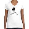 Women's Fine Jersey V-Neck Tee Thumbnail