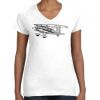 Women's Fine Jersey V-Neck Tee Thumbnail