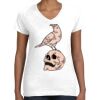 Women's Fine Jersey V-Neck Tee Thumbnail