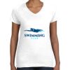 Women's Fine Jersey V-Neck Tee Thumbnail
