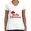 Women's Fine Jersey V-Neck Tee Thumbnail