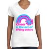 Women's Fine Jersey V-Neck Tee Thumbnail